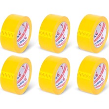 Hsc Bilişim Nuga 45 mm x 100 mt Sari Koli̇ Bandi 6 Adet