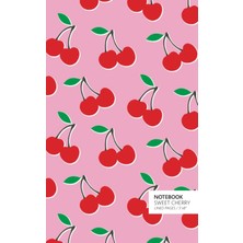 Hsc Bilişim Sweet Cherry Notebook: (Pink Edition) Fun Notebook 96 Ruled/lined Pages (5x8 Inches / 12.7X20.3CM /