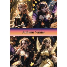 Hsc Bilişim Independently Published Autumn Fairies, A4 Size: Scrapbooking Supplies, Journaling Supplies, Planne