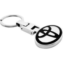 İdeal Aksesuar Toyota Siyah Metal Anahtarlık Araba Aksesuar Car Keychain