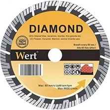 Hsc Bilişim Wert W 2713/115 Süper Turbo Elmas Tesetere, Turuncu/gri, (115MM)