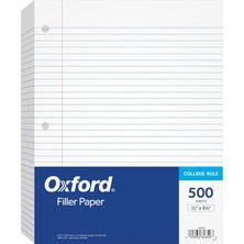 Hsc Bilişim Tops Notebook Filler Kağıdı, College Çizgili, 27,9 x 21,6 Cm, 3 Delikli, Ağırlık, Orta Büyüklükte,