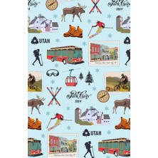 Hsc Bilişim Independently Published Paperback Notepad With Jay, Florida Landmarks In Blue, 150 Lined Sheets