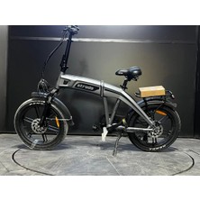 Strada E-Monster 20 Jant Katlanabilir Yüksek Torklu Elektrikli Bisiklet (Gri)