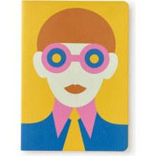 Hsc Bilişim Olimpia Zagnoli Yellow Small Sewn Lined Notebook
