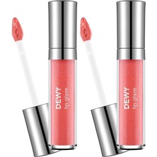 Hsc Bilişim Flormar Dewy Lip Glaze Parlak & Dolgun Görünüm Veren Yapışmayan Dudak Parlatıcısı 024 Coral (2 Pake