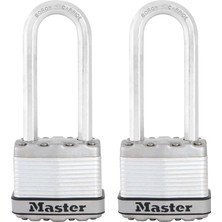 Hsc Bilişim Master Lock M1XTLJ Magnum Anahtarlı Ağır Hizmet Tipi Asma Kilit, 2'li Paket Anahtarlı-Benzeri
