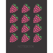 Hsc Bilişim Notebook: Large Notebook With Raspberry Cover. College Ruled With 120 Pages