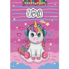 Hsc Bilişim Ida: Personalized Coloring Book For Ida | Theme: Unicorn | Birthday Gift For Girl, Daughter ... | A