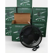 Wexta - 108 Şarjlı Siyah Renk Masaüstü Vantilatör 16CM 3 Kademeli USB Fan Sessiz Çalışma Özelliği