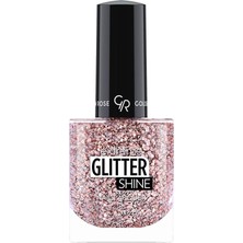 Hsc Bilişim Golden Rose Glitter Shine Nail Lacquer No: 209 - Işıltılı ve Simli Parlak Oje