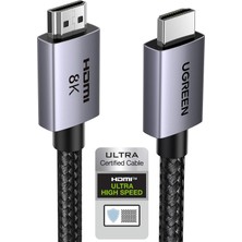 Hsc Bilişim Ugreen HDMI 2.1 Kablo 8k 60Hz 4K 240Hz 165Hz 144Hz 120Hz 48GBIT/S Yüksek Hızlı, HDMI Kablo 2.1 Ultr