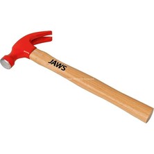 Hsc Bilişim Jaws Çatal Çekiç, 300 Gram, Dayanıklı Çelik Başlık, Ergonomik Ahşap Saplı, Boyalı, Çivileme V