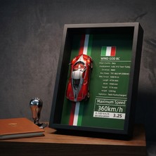 Tref 3D Çerçeveli Metal Model Araba