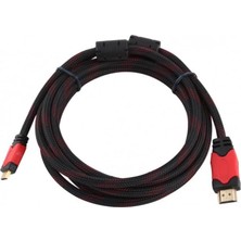 Hsc Bilişim Pdateknoloji Concord HDMI Kablo 1.5 Metre Ses ve Görüntü Aktarım Kablosu - Siyah/kırmızı
