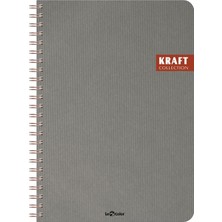 Hsc Bilişim Le Color Ofis Defter Spiralli Çizgili Gri