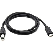 Hsc Bilişim Type C To USB Printer Yazıcı Tarayıcı Ara Bağlantı Kablosu 1.5metre