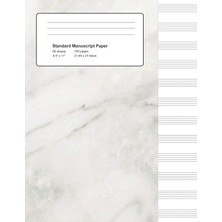 Hsc Bilişim Standard Manuscript Paper: White Marble Blank Sheet Music (Notebook For Musicians, Band 7)