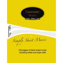 Hsc Bilişim Simply Sheet Music: 100 Pages Of Blank Sheet Music