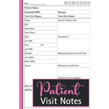 Hsc Bilişim Patient Visit Notes: Notebook For Hospice And Health Nurses With Space For 104 Patients