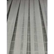 Stor Zebra 1. Kalite 1x2 (Seyrek) Pileli Beyaz Keten Tül Perde - Ütü Istemez Kırışma Yapmaz
