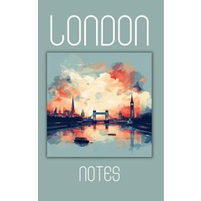 Hsc Bilişim Independently Published London Notes: Notebook College Ruled, 120 Sheets, Tower Bridge Skyline Illu