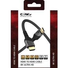 Hsc Bilişim Claw's 8k UHD HDMI 2.1 48 Gbps / 24K Gold/alüminyum Gövdeli 8k 60Hz-4K 120Hz-2K 240Hz-Fhd 240Hz Des