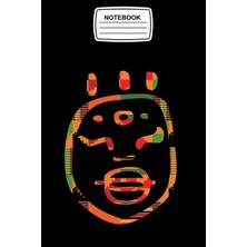 Hsc Bilişim Notebook: Kente African Tribal Mask, Journal Notebook Blank Lined Ruled 6x9 120 Pages