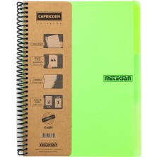 Hsc Bilişim Meteksan Capricorn Neon Serisi, A4, 6 Konulu (3 Kareli, 3 Çizgili) 180 Yaprak Pp Kapaklı Spiralli D