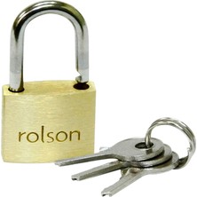 Hsc Bilişim Rolson 66421 Messing Vorhängeschloss, Schwarz, 20 Mm, Set Von 2 Stück