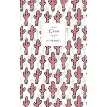 Hsc Bilişim Cactus Notebook - Ruled Pages - 5x8 - Premium: (Saguaro Happy) Fun Notebook 96 Ruled/lined Pages (5