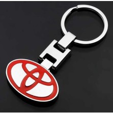 İdeal Aksesuar Toyota Kırmızı Metal Anahtarlık Araba Aksesuar Car Keychain