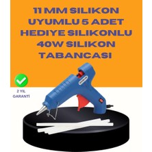 Uravas Store 40W Sıcak Mum Silikon Tabancası 5 Silikon Hediyeli Hızlı Yapıştırma