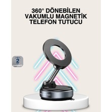 Armüz Güçlü Mıknatıslı Vakumlu Araç Telefon Tutucu Alüminyum Gövde