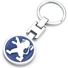 İdeal Aksesuar Peugeot Mavi Metal Anahtarlık 207 208 307 308 2008 3008 Her Seriye Uygun Car Keychain