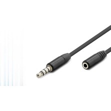 Uravas Store 3.5 mm Trrs Aux Uzatma Kablosu 3 M - Siyah HDX1011