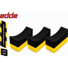 Edde Araba Araç Oto 3'lü Lastik Parlatma Süngeri Parlatıcı Sünger Oto Detailing
