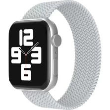 Uravas Store Newface Apple Watch 38MM Ayarlı Solo Silikon Kordon - Beyaz