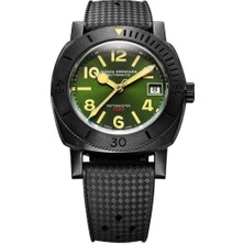 Victorinox Swiss Army Nivada Grenchen Depthmaster Numerals Black & Green 14135A01 Kol Saati