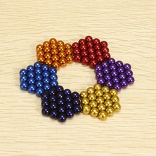 Uravas Store Renkli 216 Adet Mıknatıs Neocube Mıknatıs 5 mm Neodyum