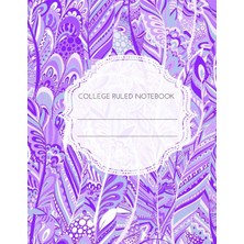 Hsc Bilişim College Ruled Notebook: Purple Paisley 120 Pages 8.5 x 11: Volume 5 (Paisley College Ruled Notebook