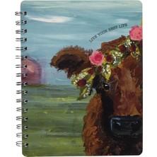 Hsc Bilişim Primitives By Kathy Dostluk Kalp Galerisi Spiral Defter, 7" x 9", En Iyi Hayatınızı Yaşayın