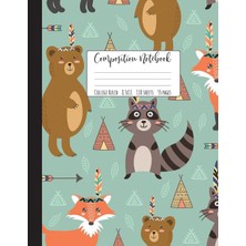 Hsc Bilişim Composition Notebook College Ruled: Forest Friends Notebook, School Notebooks, Raccoon Composition