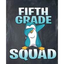 Hsc Bilişim Fifth Grade Squad: Dabbing Penguin Composition Notebook Wide Rule Boys Or Girls 7.5" x 9.25~120 Pag