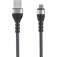 Hsc Bilişim Psr Aksesuar Siyah Siyah Bax Micro USB Kablo 1m- ile Uyumlu