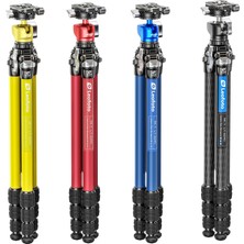 Leofoto LY-224C+LH-25 Y Şekilli Orta Sütun Tasarımlı Tripod Sarı