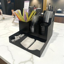 Hsc Bilişim 8 Bölmeli Karton Bardak ve Kapak Organizer Standı
