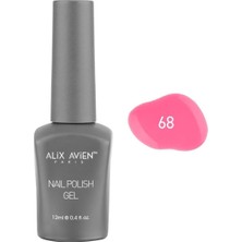 Hsc Bilişim Alix Avien Pembe Kalıcı Oje 68-Yoğun Renk Veren Jel Oje 12 Ml-Nail Uv Gel Polish 68