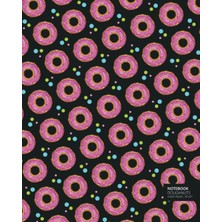 Hsc Bilişim Doughnuts Notebook: (Dark Edition) Fun Notebook 192 Ruled/lined Pages (8X10 Inches / 20.3X25.4 cm /