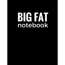 Hsc Bilişim Big Fat Notebook (600 Pages): Black, Extra Large Ruled Blank Notebook, Journal, Diary (8.5 x 11 Inc